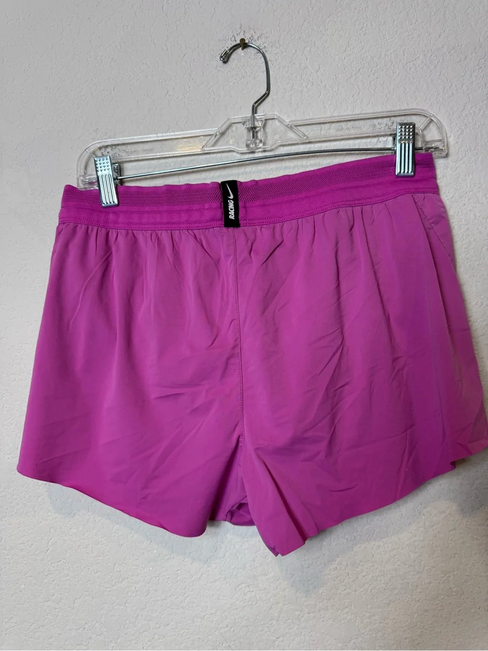 Nike Racing Women's Pink Athletic Aeroswift Running Shorts with Built-In Liner M